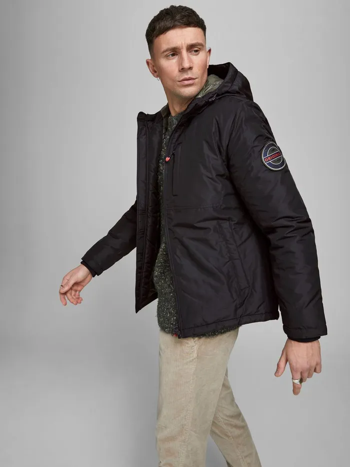 Jackets JACK and JONES Mens NAPOLEON POCKET JACKET Black Black