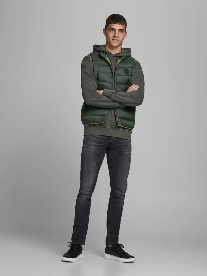 Jackets JACK and JONES Mens PUFFER GILET Green Rosin
