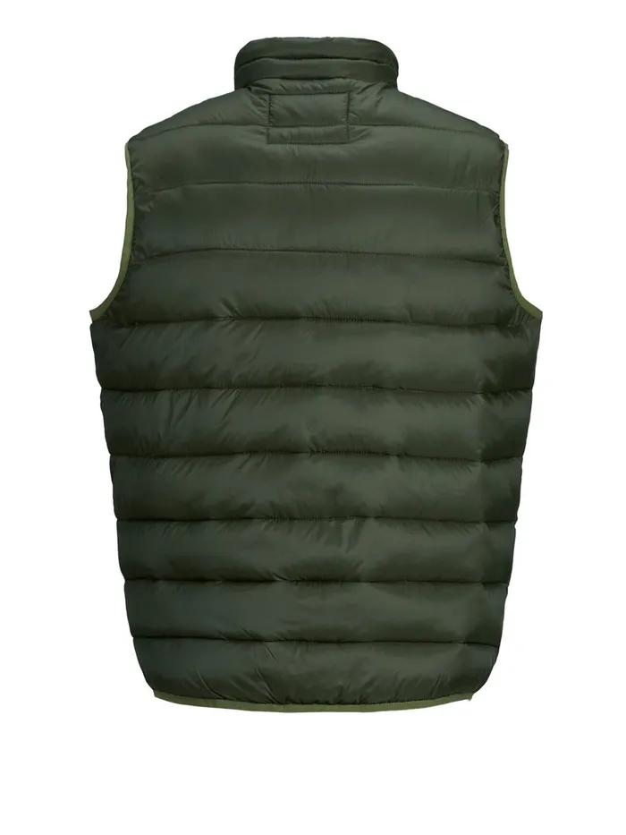 Jackets JACK and JONES Mens PUFFER GILET Green Rosin