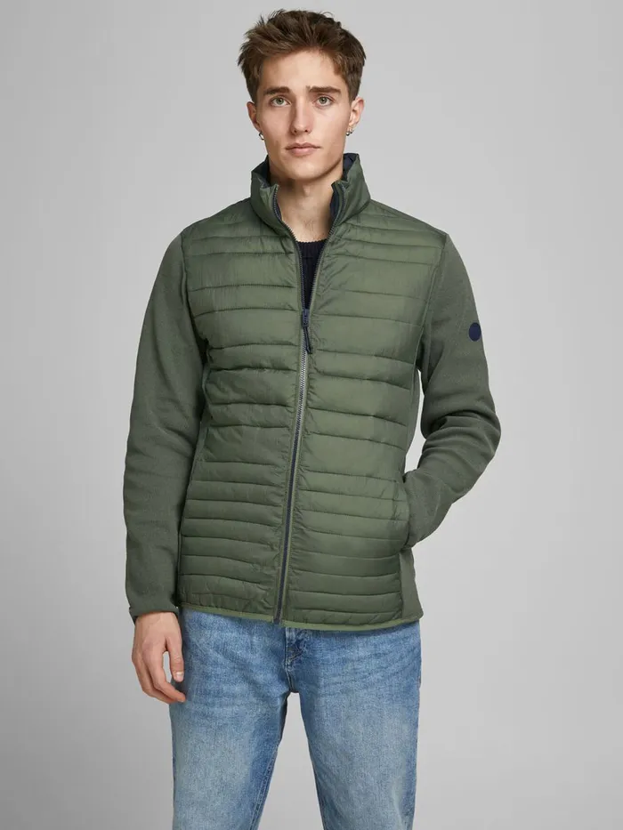 Jackets JACK and JONES Mens RECYCLED POLYESTER JACKET Green Dusty Olive