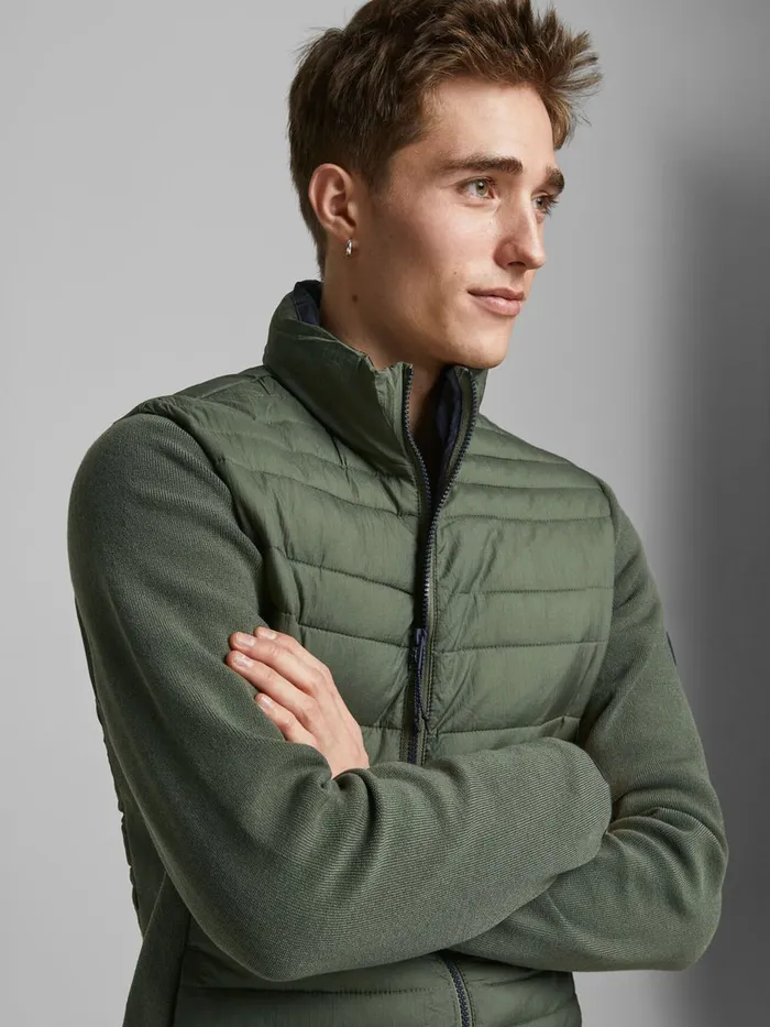 Jackets JACK and JONES Mens RECYCLED POLYESTER JACKET Green Dusty Olive