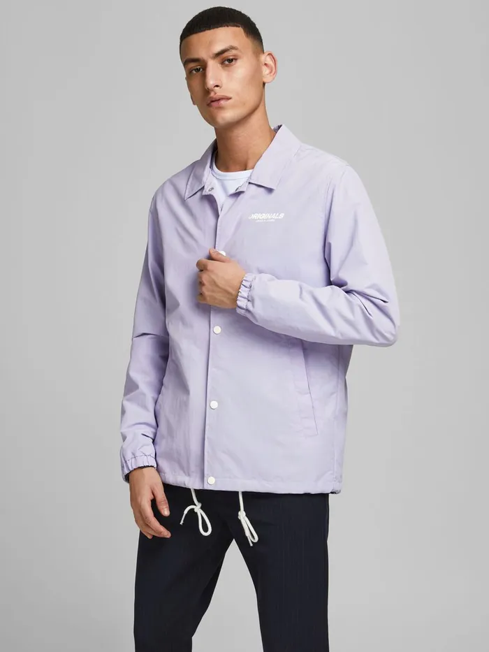 Jackets JACK and JONES Mens SPORTSWEARINSPIRED LIGHTWEIGHT JACKET Pastel Lavender