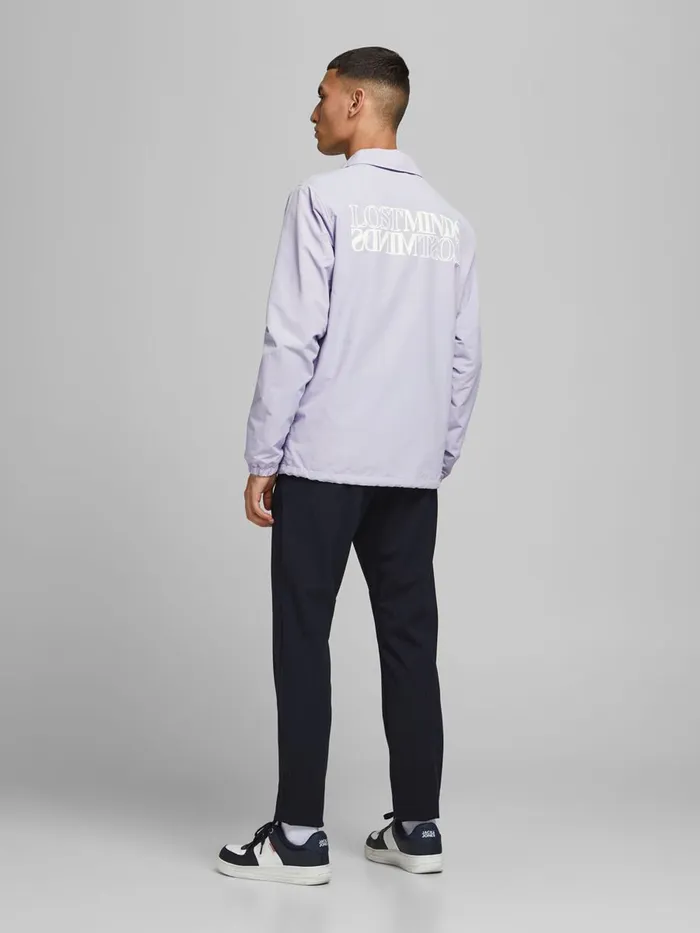 Jackets JACK and JONES Mens SPORTSWEARINSPIRED LIGHTWEIGHT JACKET Pastel Lavender