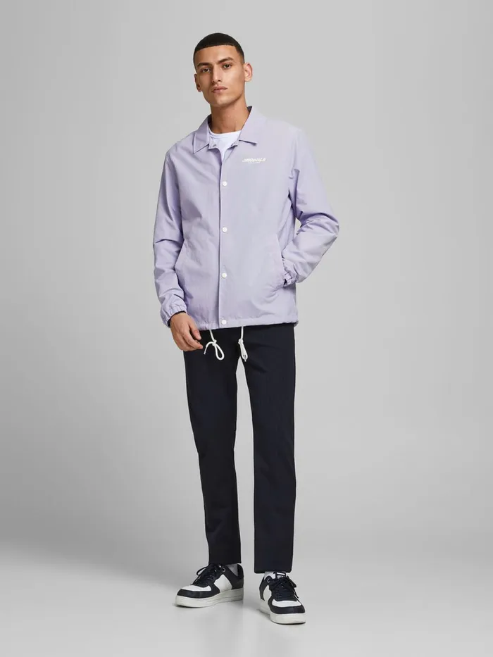 Jackets JACK and JONES Mens SPORTSWEARINSPIRED LIGHTWEIGHT JACKET Pastel Lavender