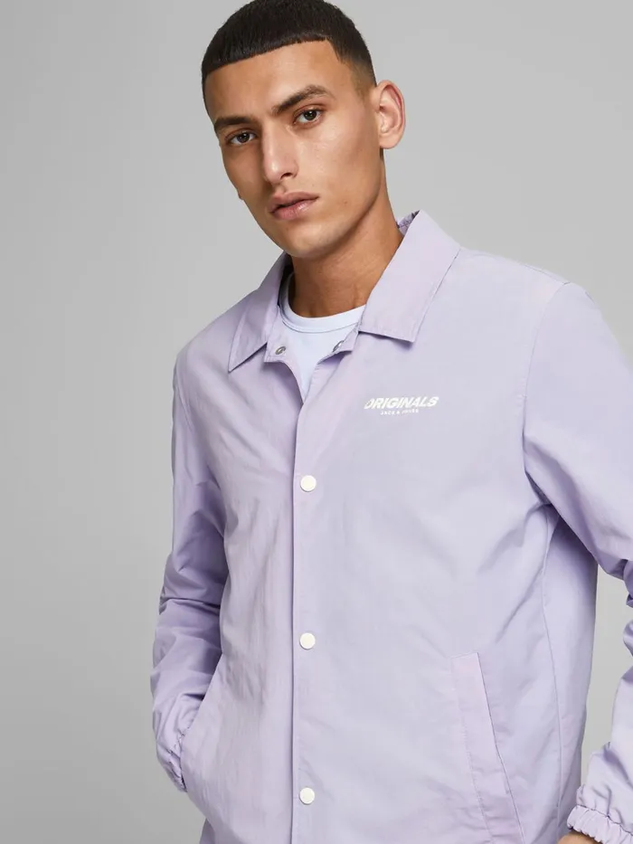 Jackets JACK and JONES Mens SPORTSWEARINSPIRED LIGHTWEIGHT JACKET Pastel Lavender