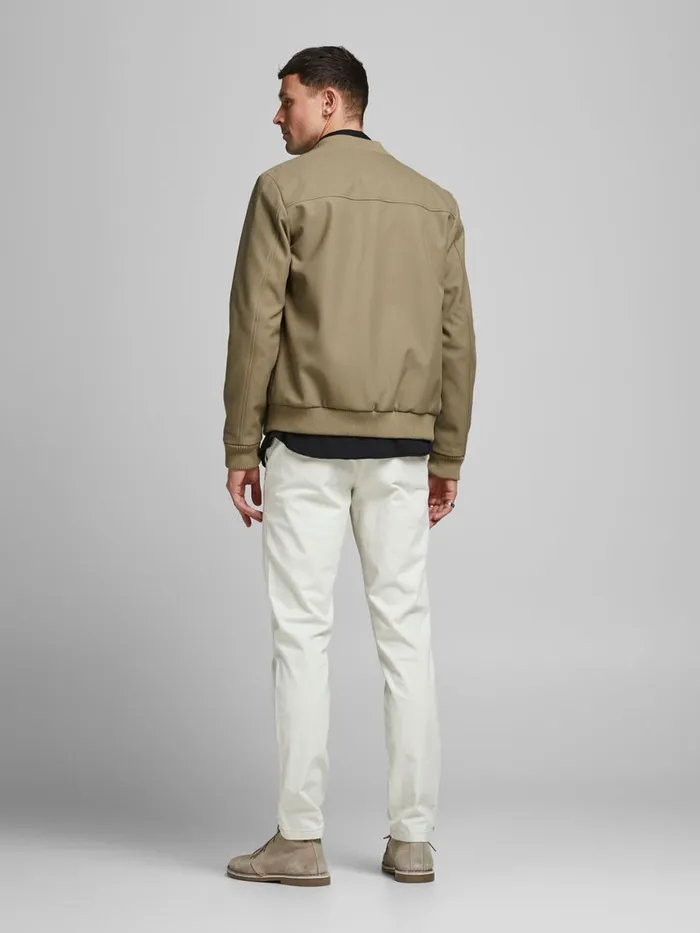 Jackets JACK and JONES Mens WOVEN COTTON BOMBER JACKET Beige String