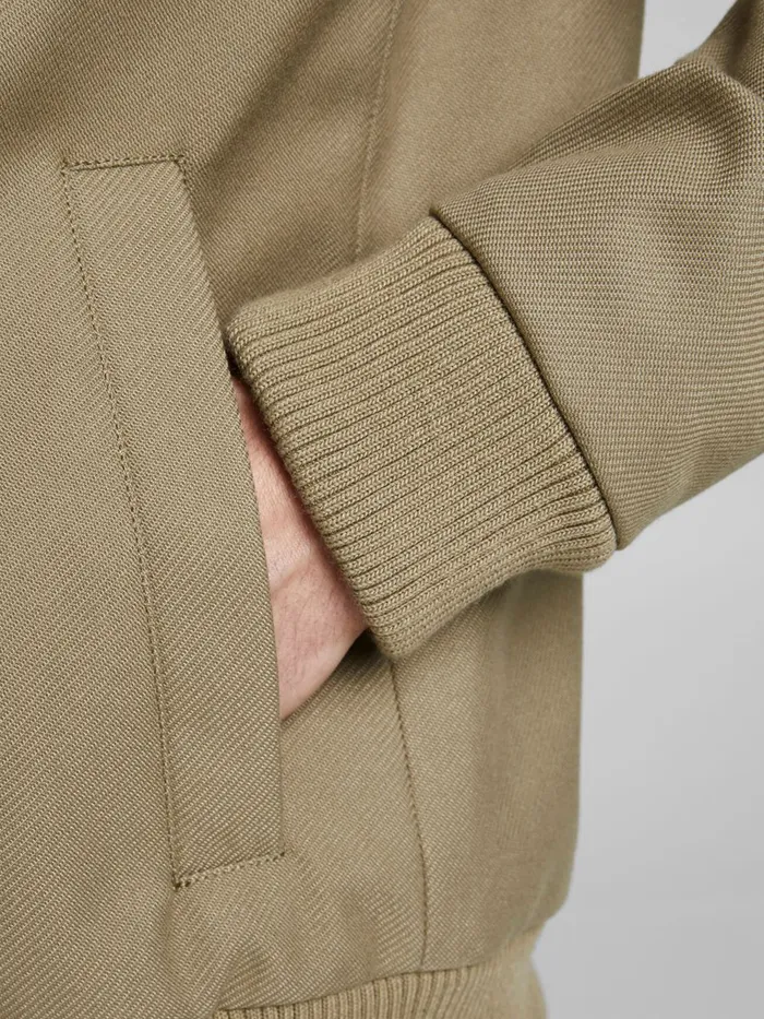 Jackets JACK and JONES Mens WOVEN COTTON BOMBER JACKET Beige String