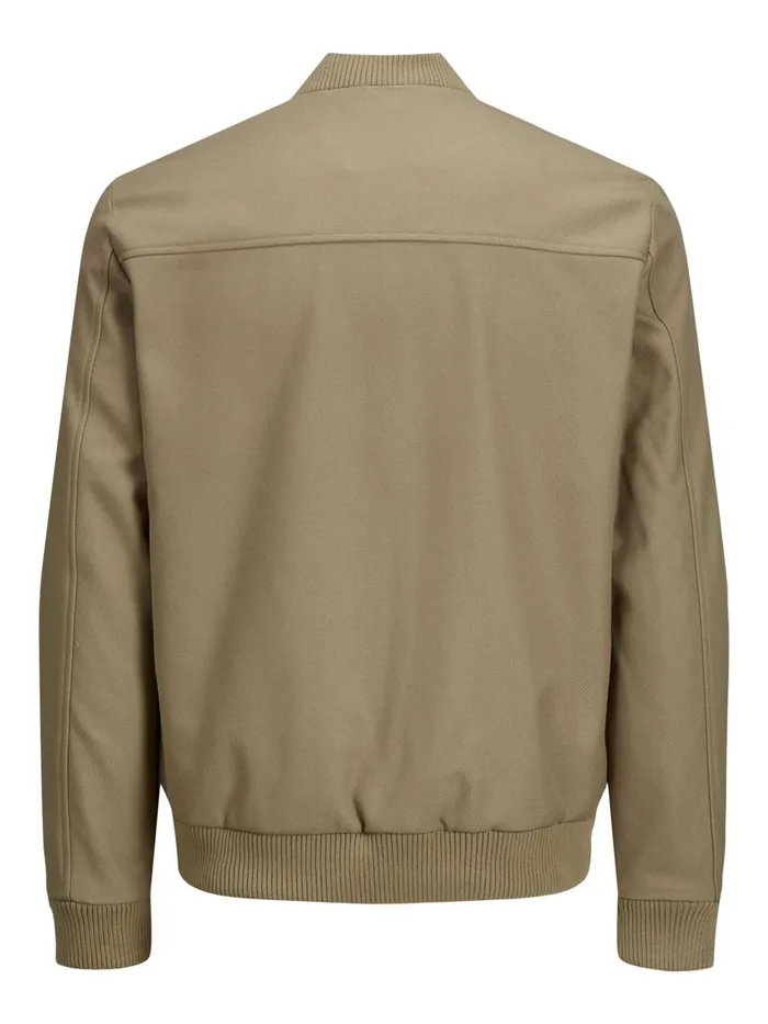 Jackets JACK and JONES Mens WOVEN COTTON BOMBER JACKET Beige String