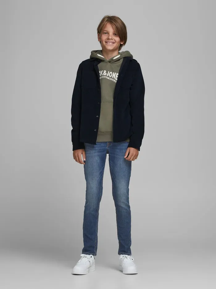 Jeans JACK and JONES Junior BOYS LIAM ORIGINAL SKINNY FIT JEANS Blue Blue Denim