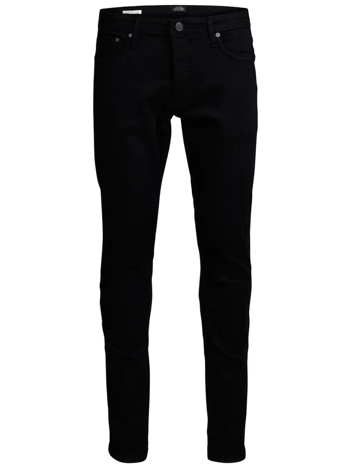 Jeans JACK and JONES Mens GLENN FELIX AM 046 SLIM FIT JEANS Black Black Denim