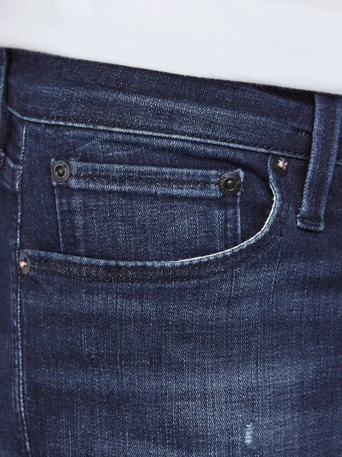 Jeans JACK and JONES Mens GLENN ICON JJ 758 SLIM FIT JEANS Blue Blue Denim