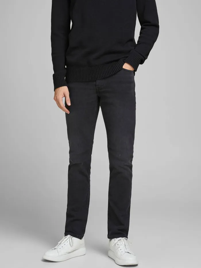 Jeans JACK and JONES Mens GLENN ORIGINAL CJ 167 SLIM FIT JEANS Black Black Denim