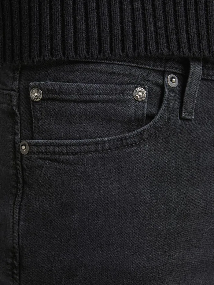 Jeans JACK and JONES Mens GLENN ORIGINAL CJ 167 SLIM FIT JEANS Black Black Denim