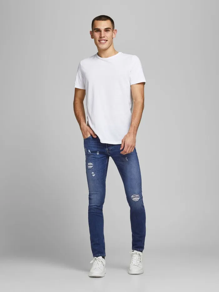 Jeans JACK and JONES Mens GLENN ORIGINAL CJ 929 SLIM FIT JEANS Blue Blue Denim