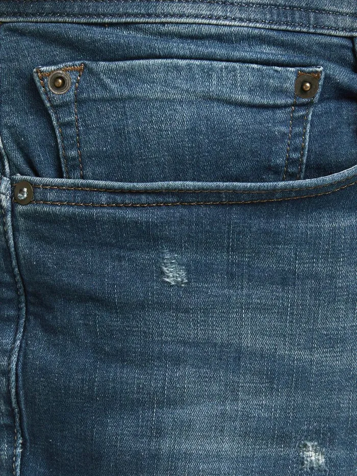 Jeans JACK and JONES Mens GLENN ROCK JJ 358 PLUS SIZE SLIM FIT JEANS Blue Blue Denim