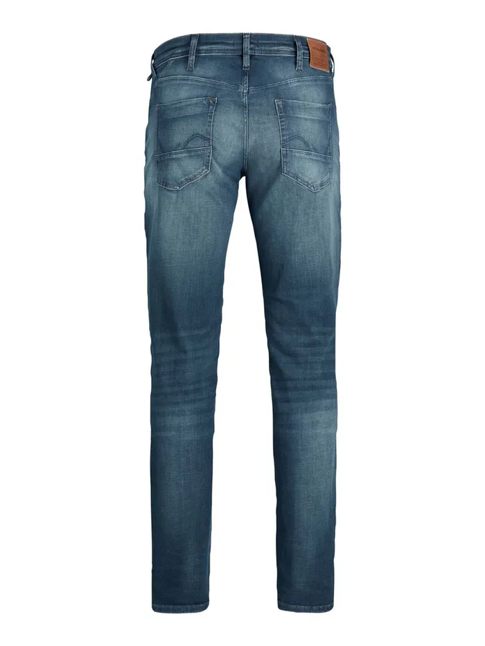 Jeans JACK and JONES Mens GLENN ROCK JJ 358 PLUS SIZE SLIM FIT JEANS Blue Blue Denim