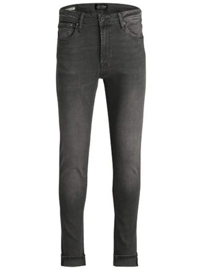 Jeans JACK and JONES Mens LIAM ORIGINAL AM 010 SKINNY FIT JEANS Grey Grey Denim