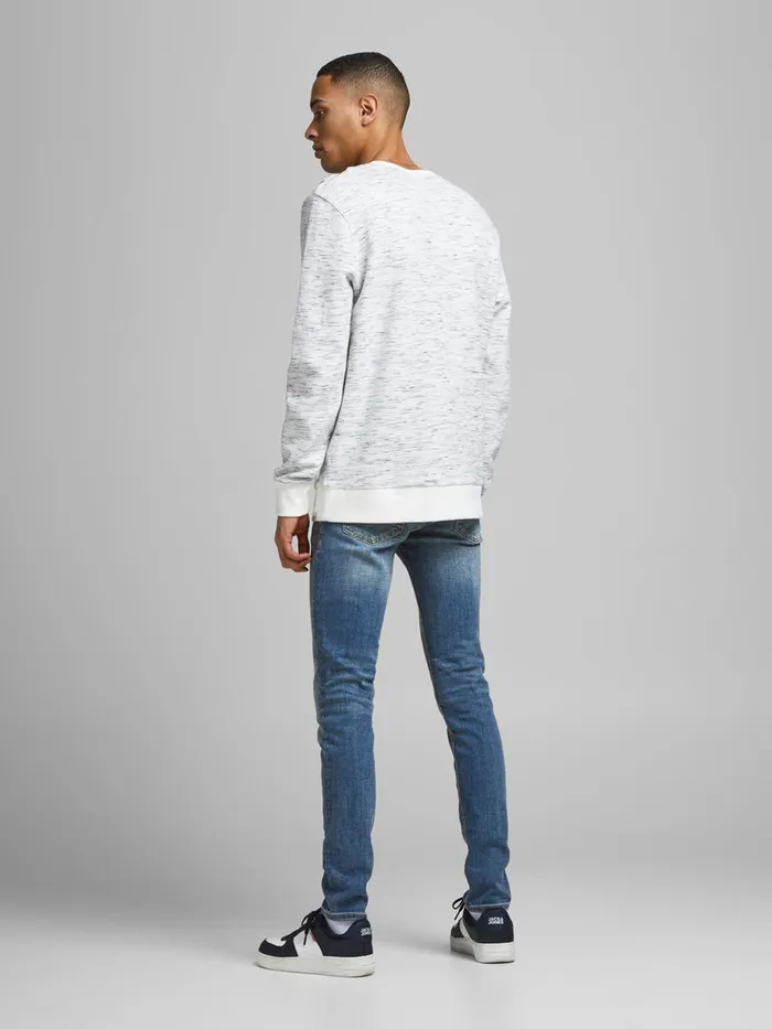 Jeans JACK and JONES Mens LIAM ORIGINAL AM 714 SPS SKINNY FIT JEANS Blue Blue Denim