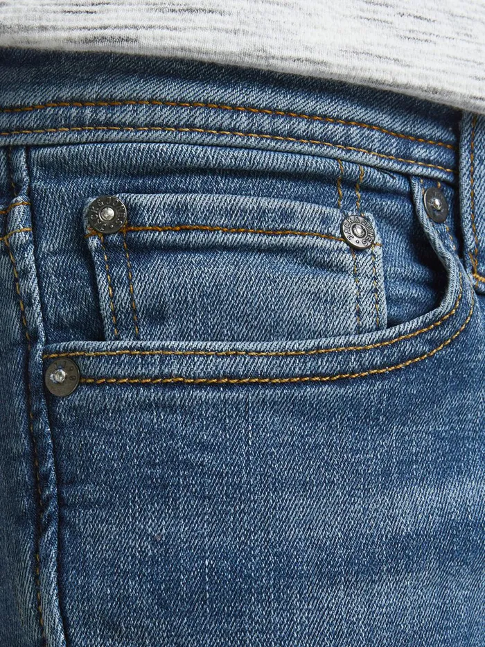 Jeans JACK and JONES Mens LIAM ORIGINAL AM 714 SPS SKINNY FIT JEANS Blue Blue Denim
