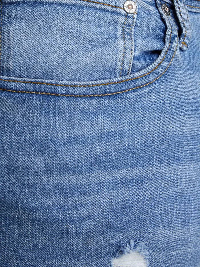 Jeans JACK and JONES Mens LIAM ORIGINAL AM 793 50SPS PLUS SIZE SKINNY FIT JEANS Blue Blue Denim
