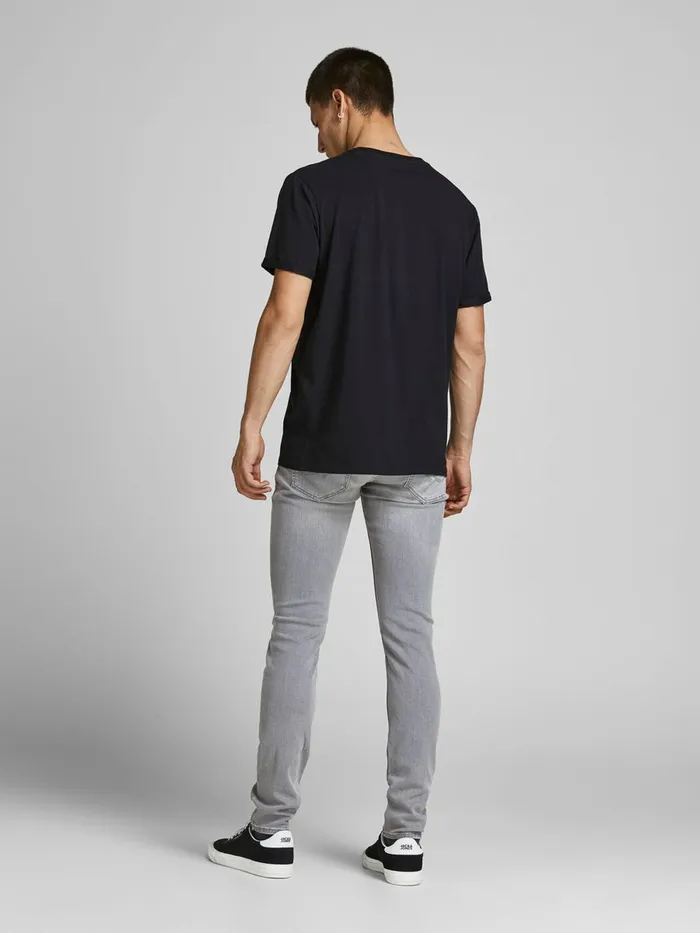 Jeans JACK and JONES Mens LIAM ORIGINAL CJ 810 SKINNY FIT JEANS Grey Grey Denim