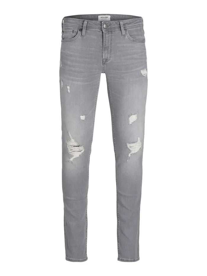 Jeans JACK and JONES Mens LIAM ORIGINAL CJ 810 SKINNY FIT JEANS Grey Grey Denim