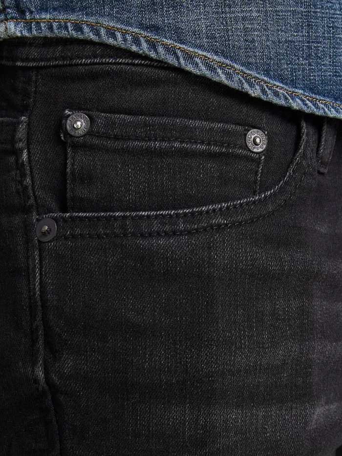 Jeans JACK and JONES Mens LIAM ORIGINAL JOS 928 SKINNY FIT JEANS Black Black Denim