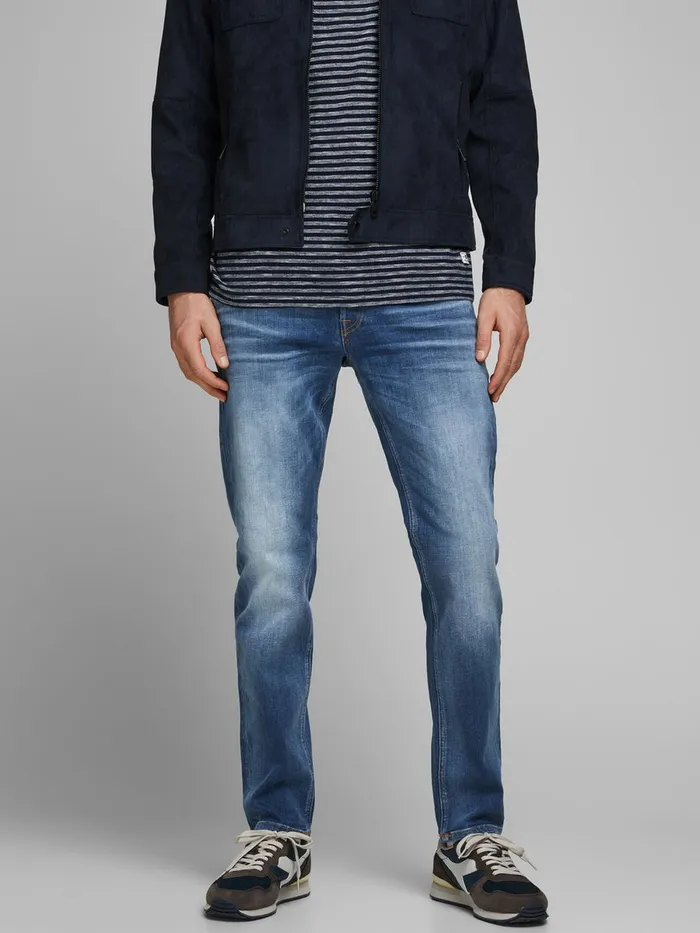 Jeans JACK and JONES Mens MIKE ORIGINAL JOS 411 COMFORT FIT JEANS Blue Blue Denim