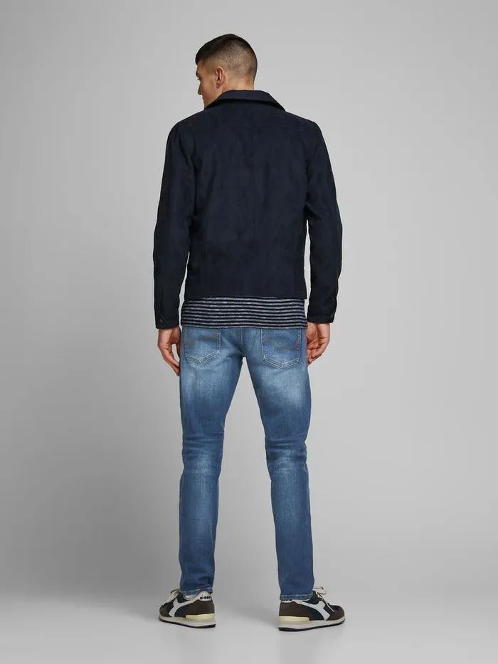 Jeans JACK and JONES Mens MIKE ORIGINAL JOS 411 COMFORT FIT JEANS Blue Blue Denim