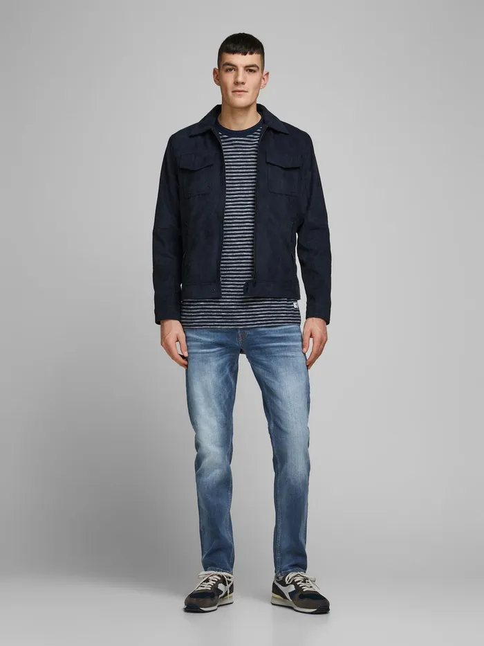 Jeans JACK and JONES Mens MIKE ORIGINAL JOS 411 COMFORT FIT JEANS Blue Blue Denim