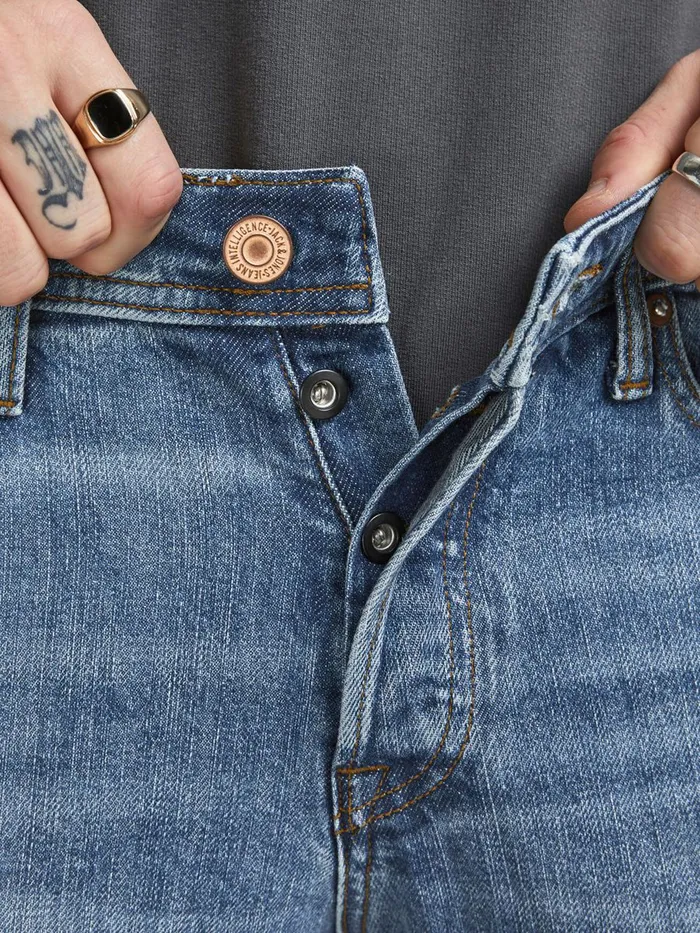 Jeans JACK and JONES Mens TIM ORIGINAL AM 231 SLIMSTRAIGHT FIT JEANS Blue Blue Denim