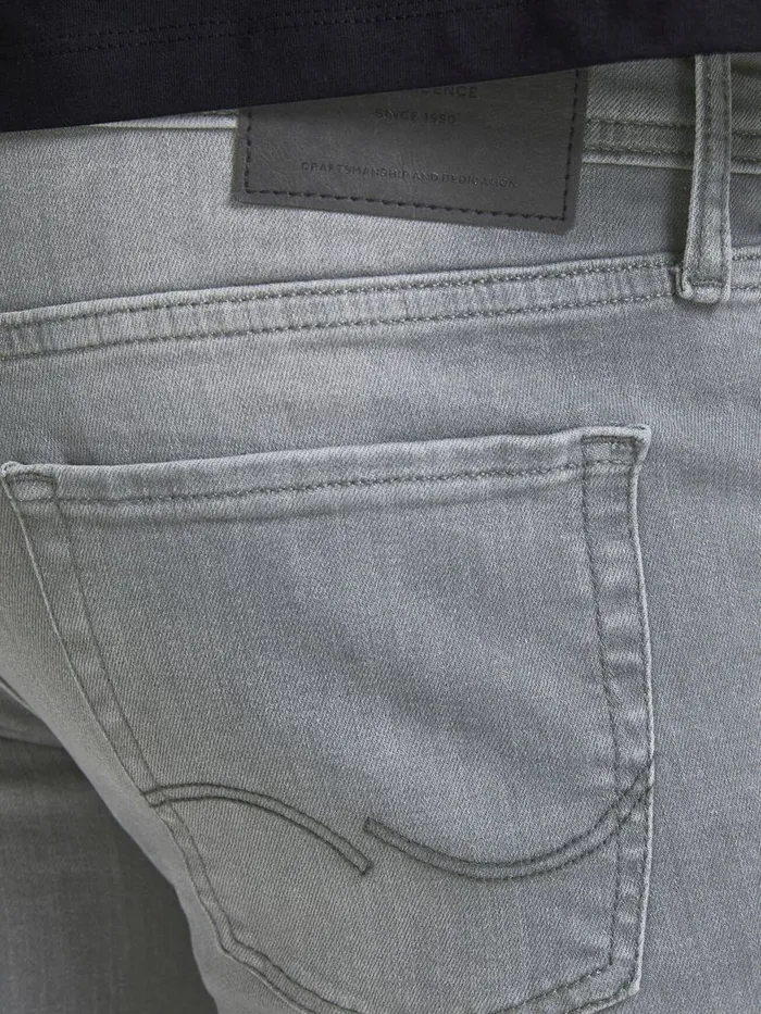 Jeans JACK and JONES Mens TOM ORIGINAL AGI 112 SKINNY FIT JEANS Grey Grey Denim