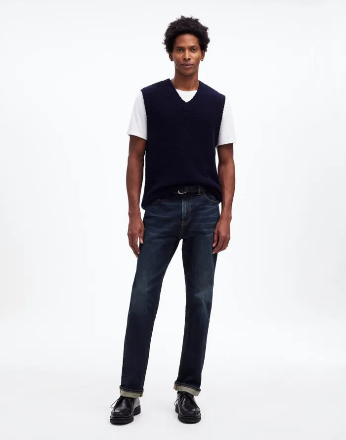 Jeans Men Madewell The 1991 StraightLeg Stretch Selvedge Jean Kinney Wash