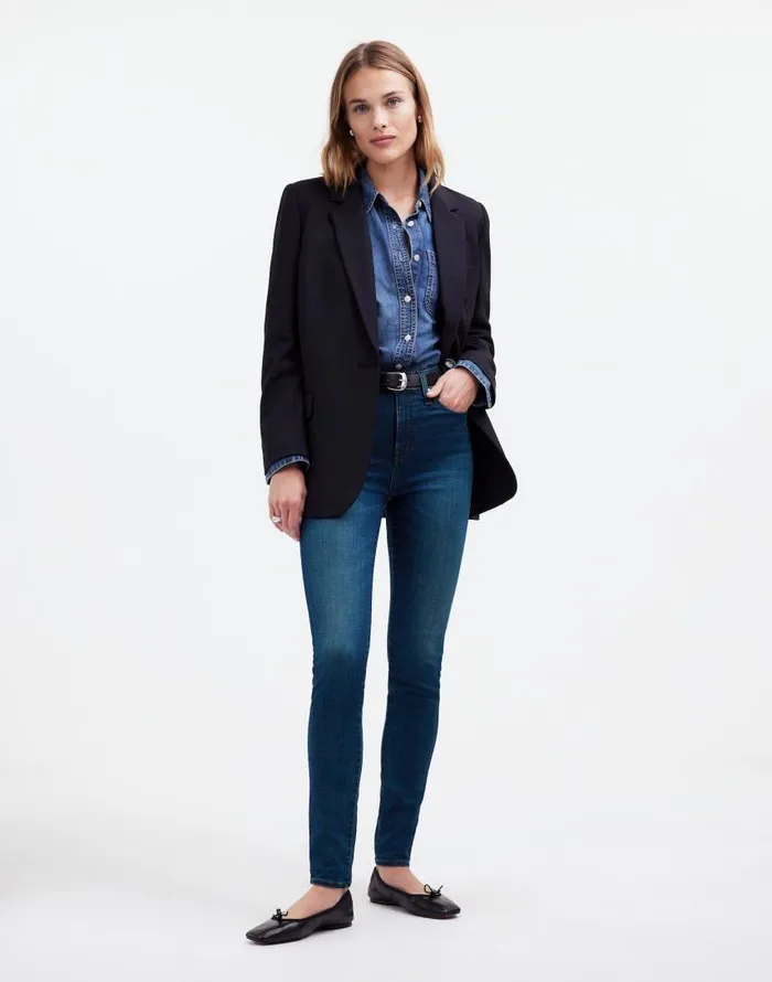 Jeans Women Madewell 10034 HighRise Skinny Jeans Alabara Wash