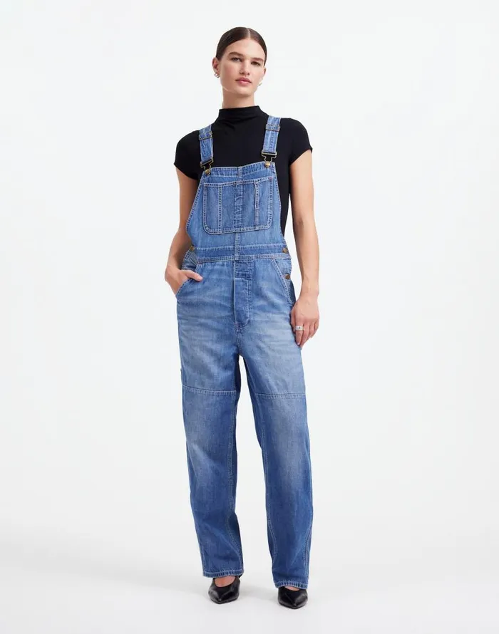 Jeans Women Madewell Alexa Chung For Madewell Denim Overalls In Hockley Wash Hockley Wash
