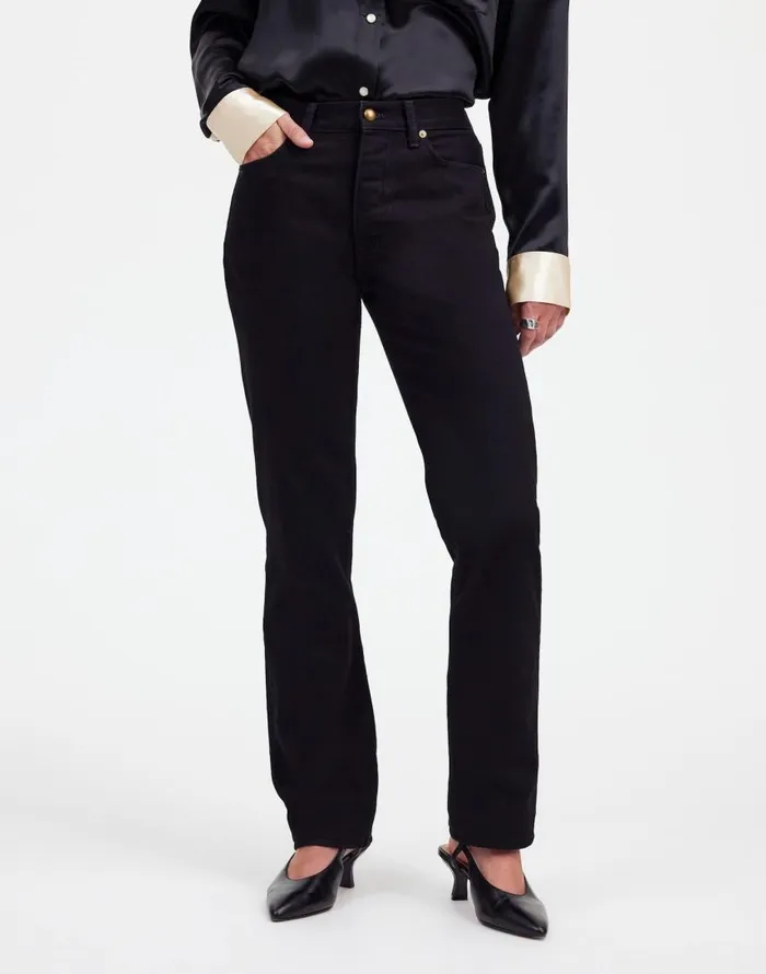 Jeans Women Madewell Alexa Chung For Madewell HighRise Straight Jean In Outridge Wash Outridge Wash