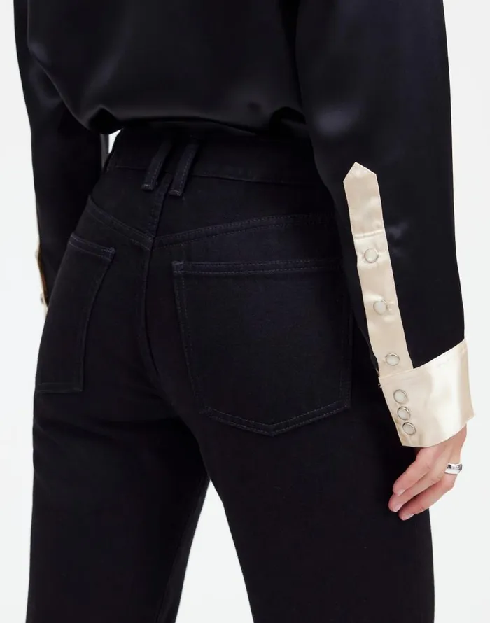 Jeans Women Madewell Alexa Chung For Madewell HighRise Straight Jean In Outridge Wash Outridge Wash