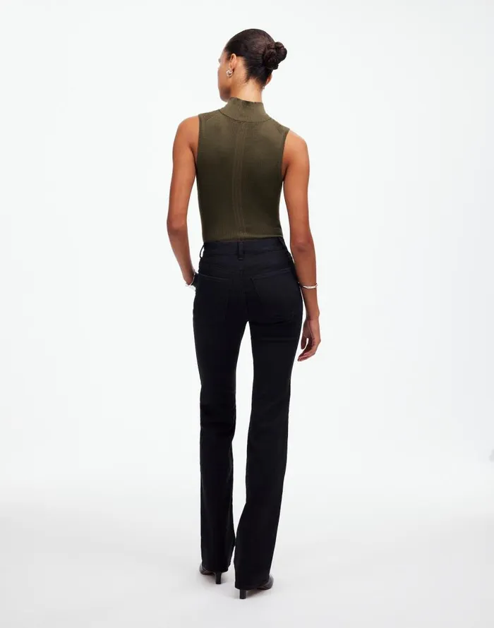 Jeans Women Madewell Kick Out FullLength Jeans Black Frost