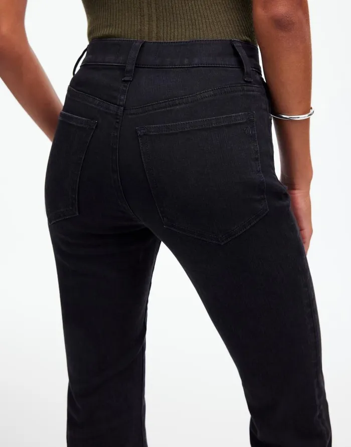 Jeans Women Madewell Kick Out FullLength Jeans Black Frost