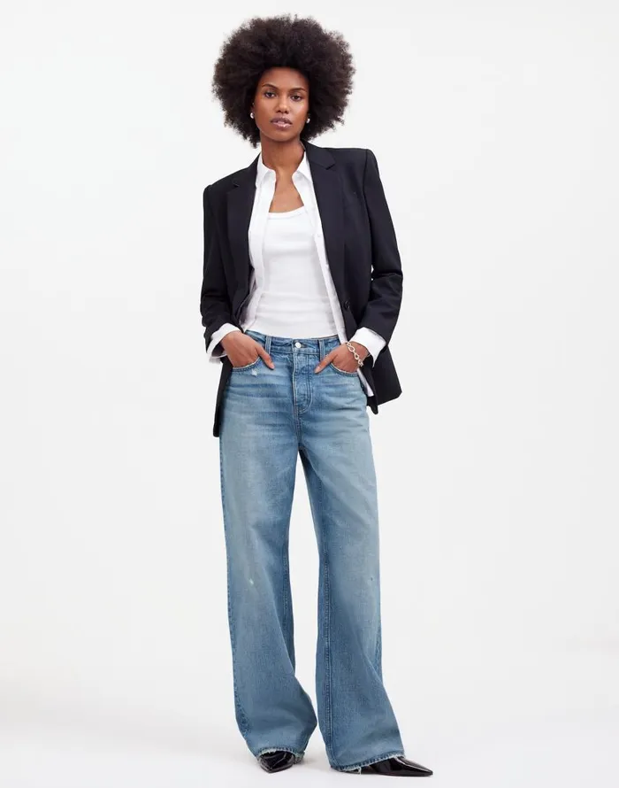 Jeans Women Madewell LowSlung Baggy Jeans Hamburg Wash