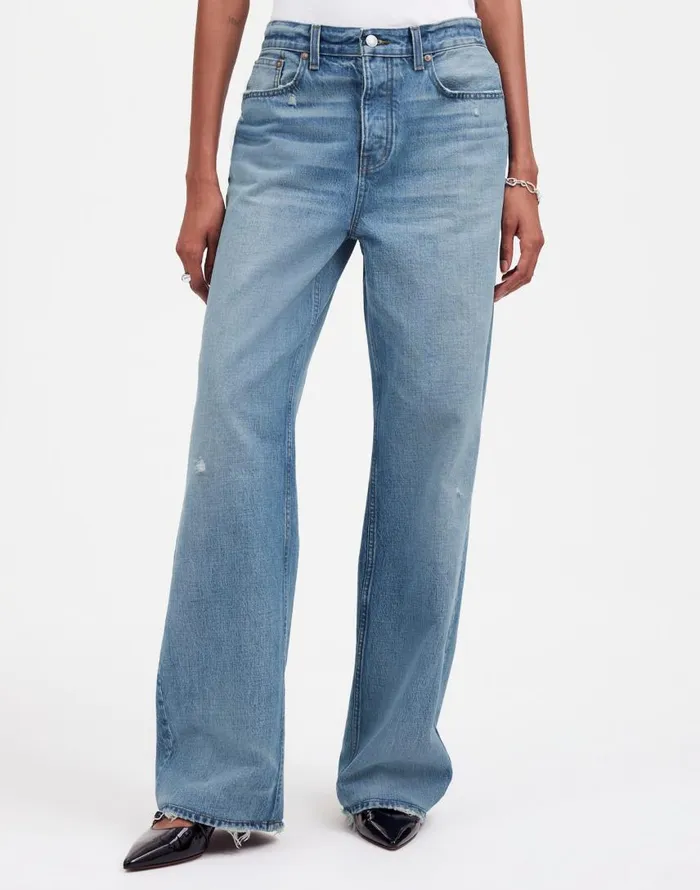 Jeans Women Madewell LowSlung Baggy Jeans Hamburg Wash