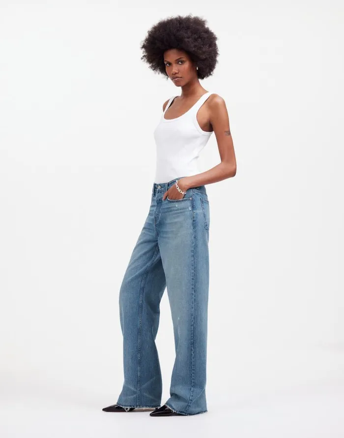 Jeans Women Madewell LowSlung Baggy Jeans Hamburg Wash