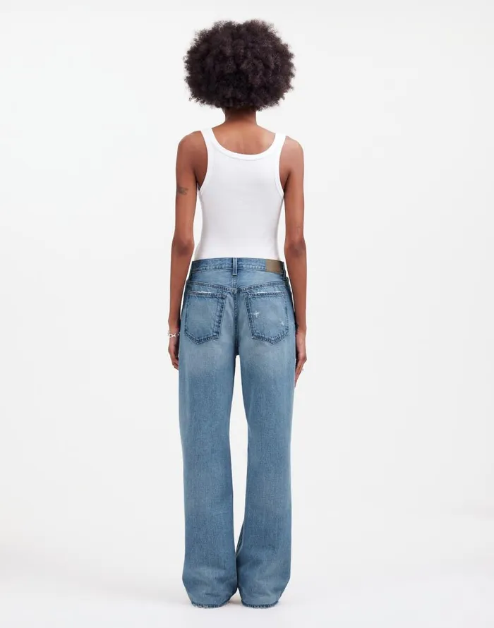 Jeans Women Madewell LowSlung Baggy Jeans Hamburg Wash