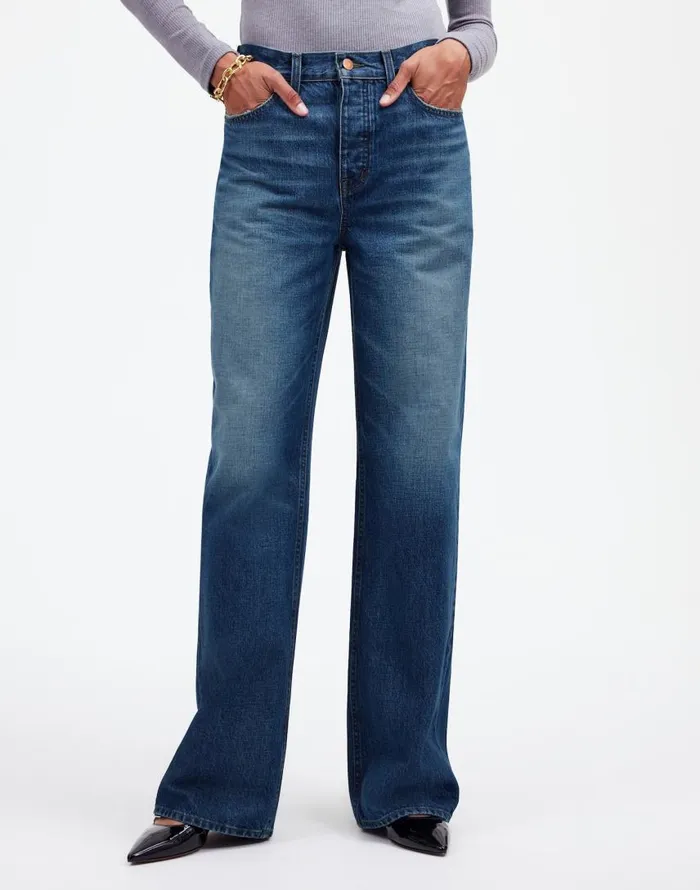 Jeans Women Madewell LowSlung Baggy Jeans Moffat Wash