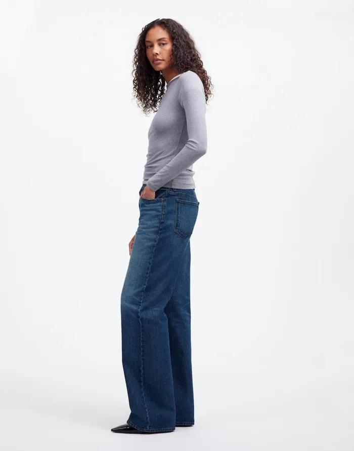 Jeans Women Madewell LowSlung Baggy Jeans Moffat Wash