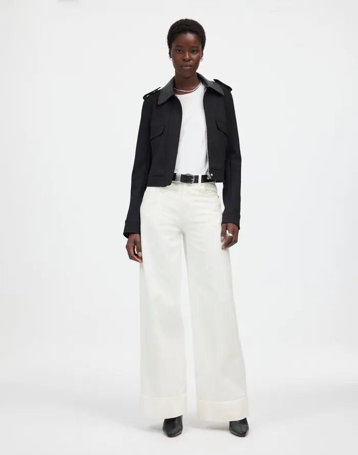 Jeans Women Madewell SuperwideLeg Jeans True White