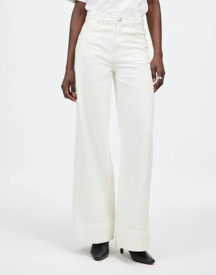 Jeans Women Madewell SuperwideLeg Jeans True White