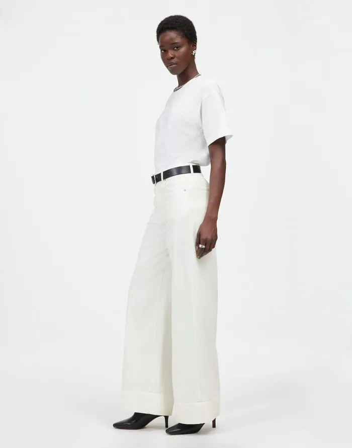 Jeans Women Madewell SuperwideLeg Jeans True White
