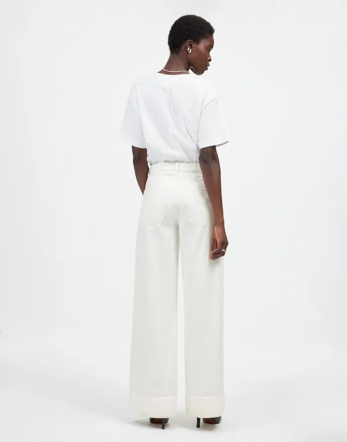 Jeans Women Madewell SuperwideLeg Jeans True White