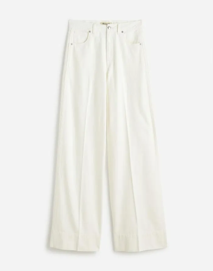 Jeans Women Madewell SuperwideLeg Jeans True White